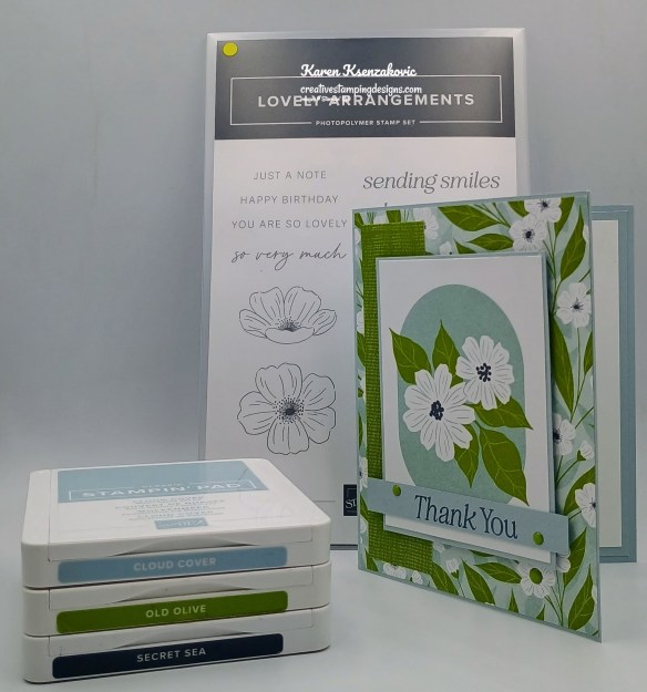 Stampin' Up! Lovely Arrangements CAS 1 creativetampingdesigns.com