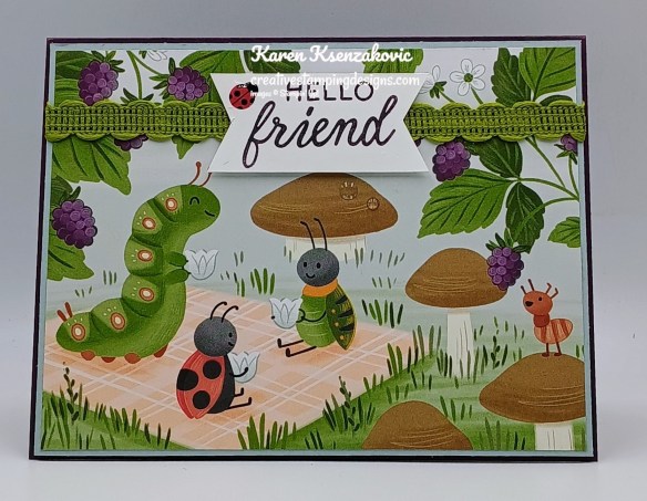 Stampin' Up! Sweet Bugs CAS 2 creativestampingdesigns.com