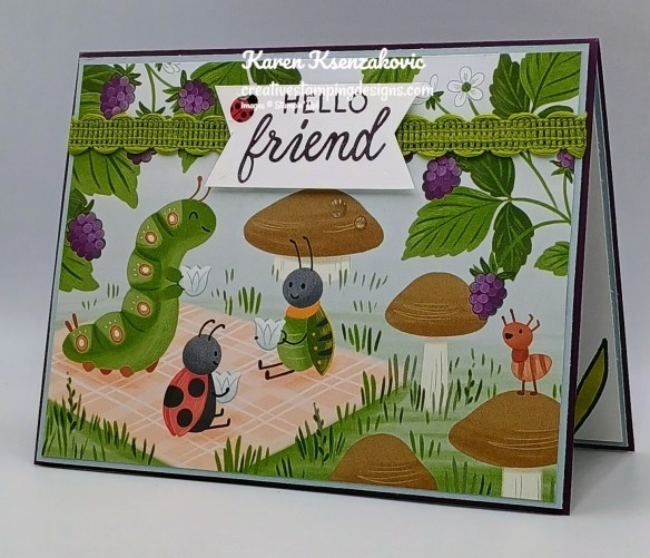 Stampin' Up! Sweet Bugs CAS 4 creativestampingdesigns.com