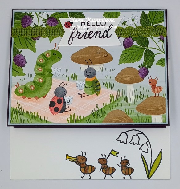 Stampin' Up! Sweet Bugs CAS 6 creativestampingdesigns.com