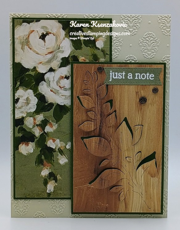 Stampin' Up! Beautiful Motifs Note 2 creativestampingdesigns.com