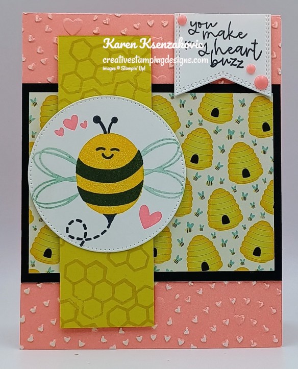 Stampin' Up! Bee My Valentine 2 creativestampingdesigns.com