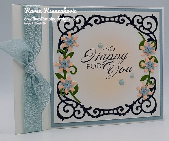 Stampin' Up! Delicate Framing Fun Fold 2 creativestampingdesigns.com