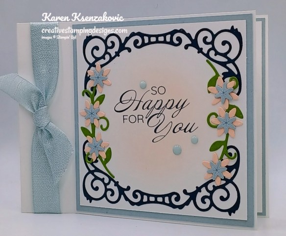 Stampin' Up! Delicate Framing Fun Fold 4 creativestampingdesigns.com