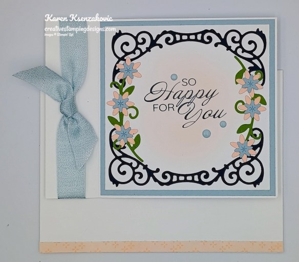 Stampin' Up! Delicate Framing Fun Fold 6 creativestampingdesigns.com