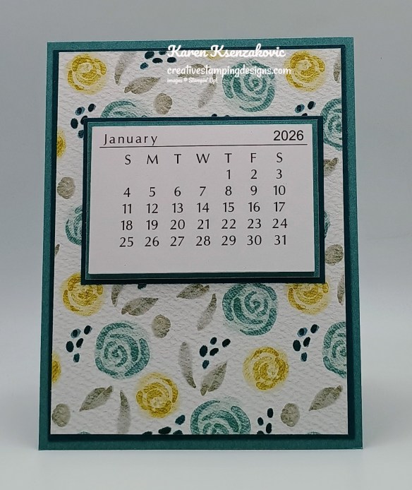 Stampin' Up! Everyday Happiness Desk Calendar/Caddy 1 creativestampingdesigns.com