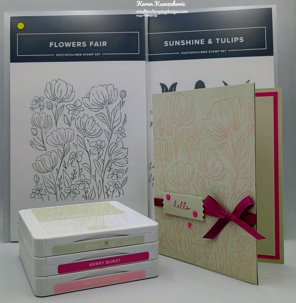 Stampin' Up! Flower Fair Hello 1 creativestampingdesigns.com