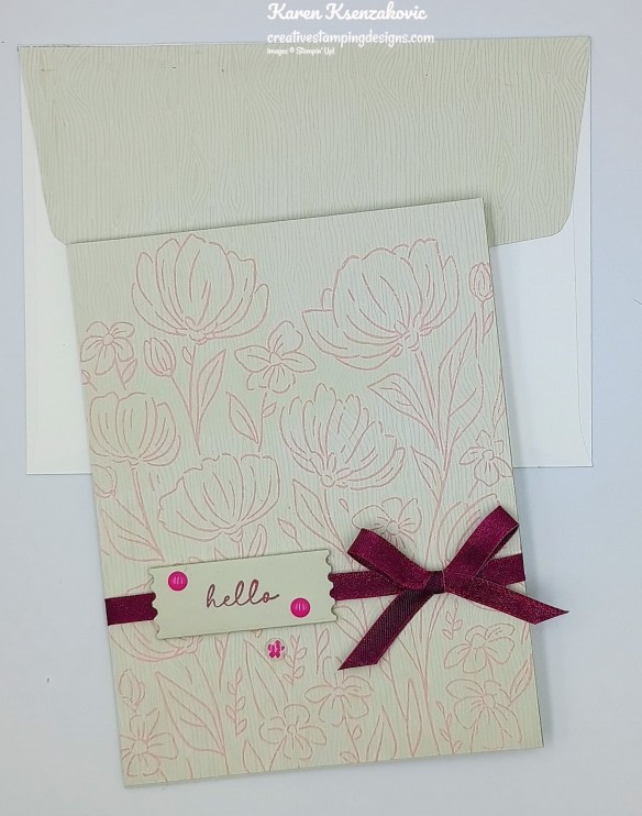 Stampin' Up! Flower Fair Hello 7 creativestampingdesigns.com