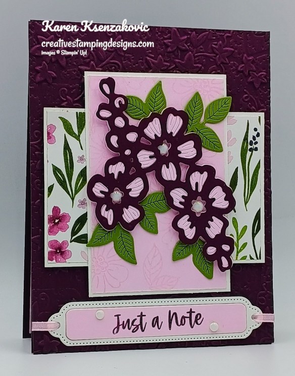 Stampin' Up! Fragrant Layers Just A Note 3 creativestampingdesigns.com