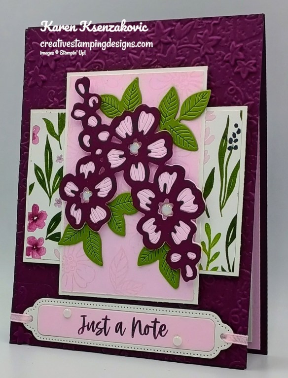Stampin' Up! Fragrant Layers Just A Note 4 creativestampingdesigns.com