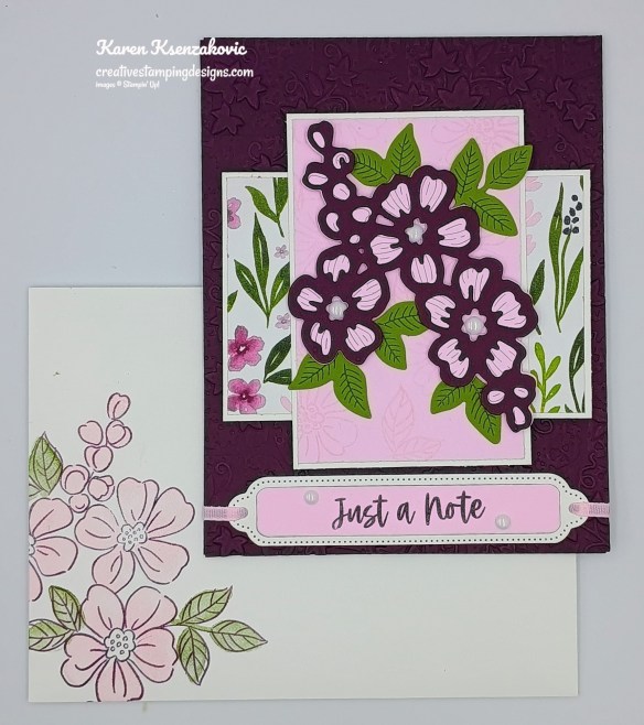 Stampin' Up! Fragrant Layers Just A Note 6 creativestampingdesigns.com