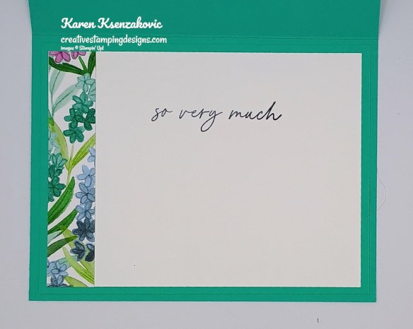 Stampin' Up! Layered Thoughts CAS Thanks 5 creativestampingdesigns.com