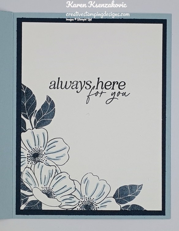 Stampin' Up! Lovely Arrangements CAS Hello 5 creativestampingdesigns.com