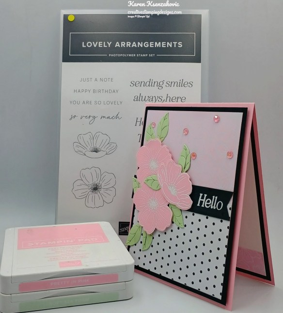 Stampin' Up! Lovely Arrangements in Pink 1 creativestampingdesigns.com