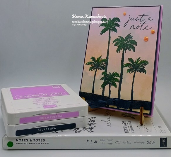 Stampin' Up! Notes & Totes CAS 1 creativestampingdesigns.com