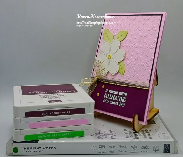 Stampin' Up! The Right Words Birthday 1 creativestampingdesigns.com