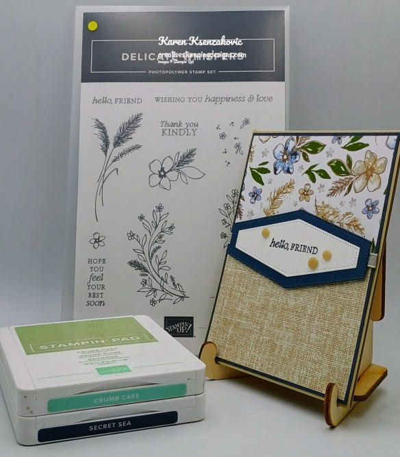 Stampin' Up! Delicate Whispers Hello 1 creativestampingdesigns.com