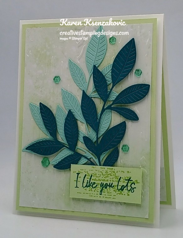 Stampin' Up! Nature's Symphony in Greens 4 creativestampingdesigns.com