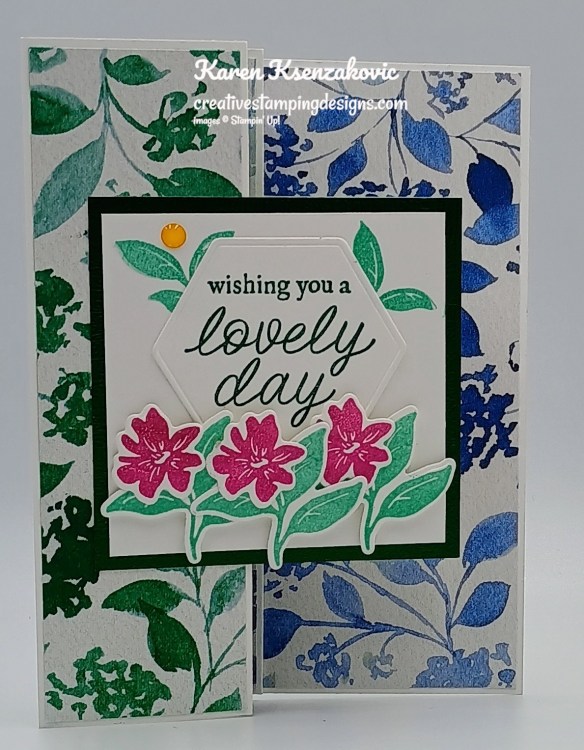 Stampin' Up! Paradise Garden Fun Fold 3 creativestampingdesigns.com
