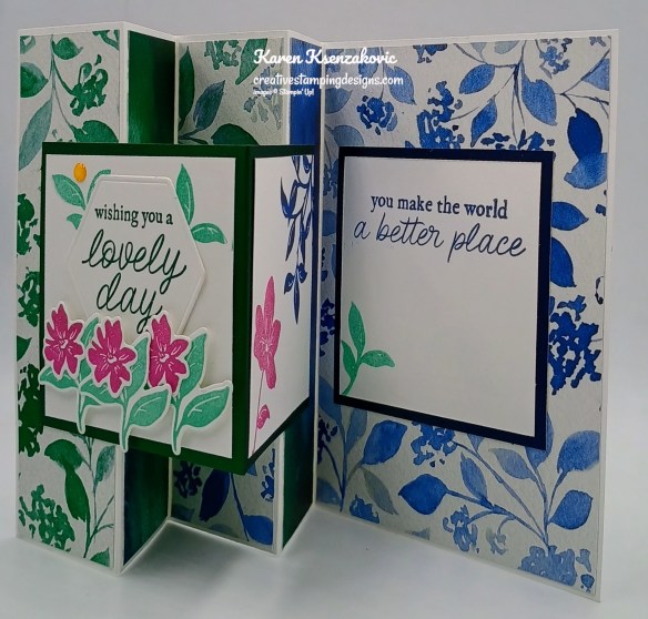 Stampin' Up! Paradise Garden Fun Fold 2 creativestampingdesigns.com