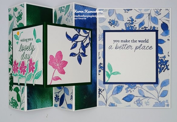 Stampin' Up! Paradise Garden Fun Fold 5 creativestampingdesigns.com