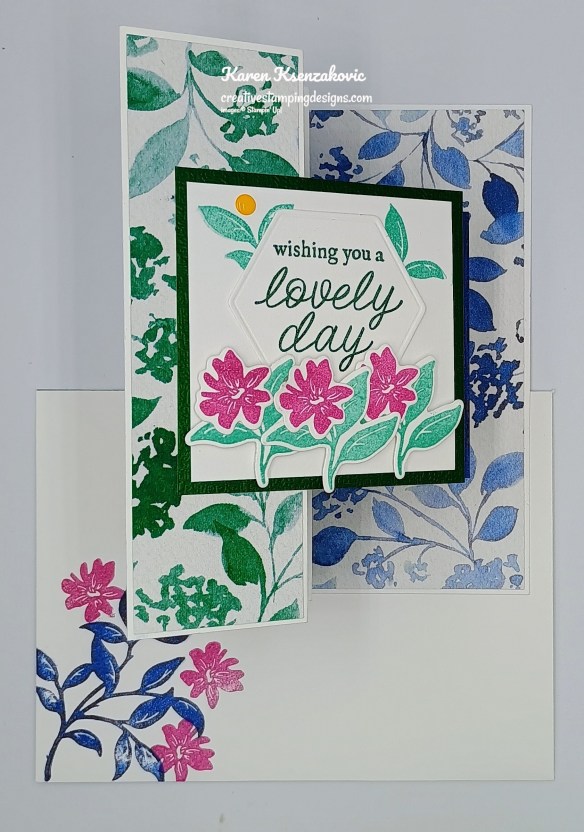 Stampin' Up! Paradise Garden Fun Fold 6 creativestampingdesigns.com