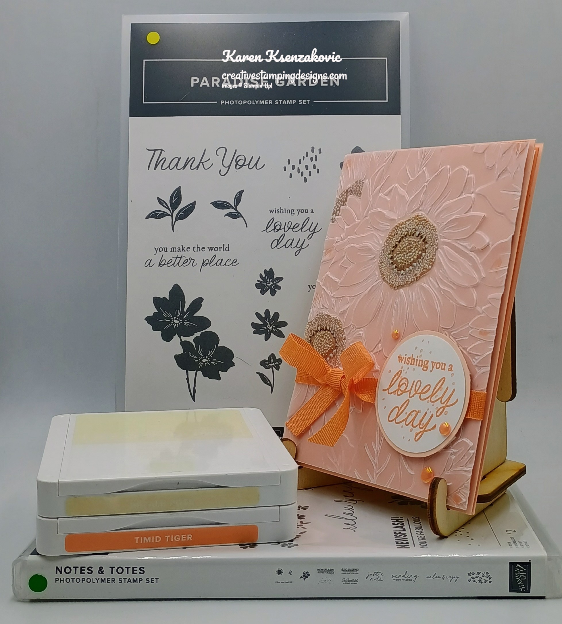 Stampin' Up! Paradise Garden Sunflowers | Creative Stamping Designs