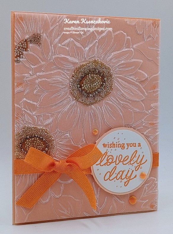 Stampin' Up! Paradise Garden Sunflower 3 creativestampingdesigns.com