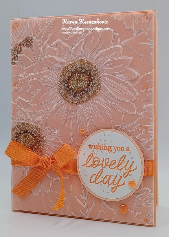 Stampin' Up! Paradise Garden Sunflower 4 creativestampingdesigns.com