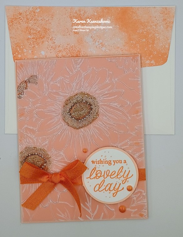 Stampin' Up! Paradise Garden Sunflower 7 creativestampingdesigns.com