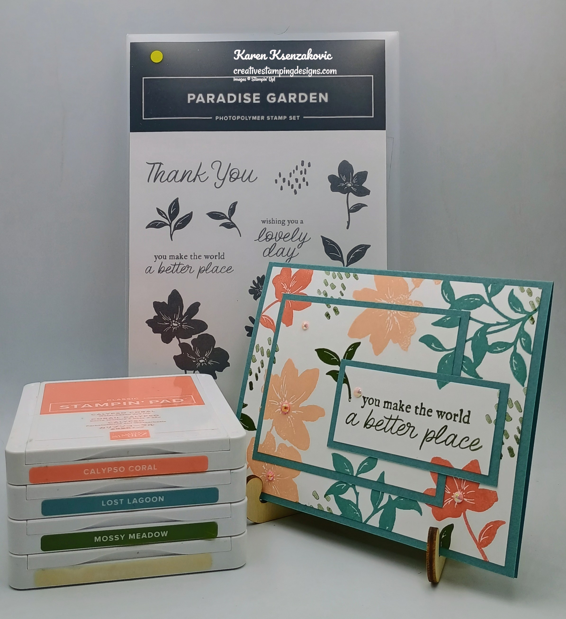 Stampin' Up! Paradise Garden for The Happy Inkin' Thursday Blog