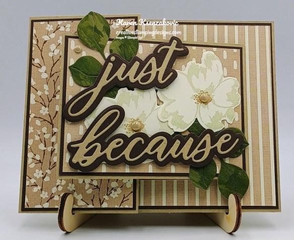 Stampin' Up! Petals of Beauty in Neutrals Fun Fold 3 creativestampingdesigns.com