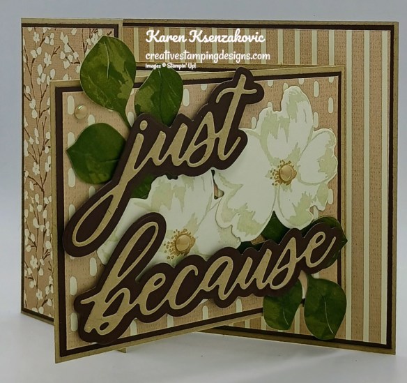 Stampin' Up! Petals of Beauty in Neutrals Fun Fold 4 creativestampingdesigns.com