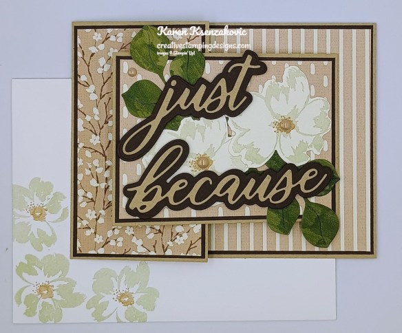 Stampin' Up! Petals of Beauty in Neutrals Fun Fold 6 creativestampingdesigns.com
