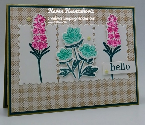 Stampin' Up! Pretty Florals Hello 3 creativestampingdesigns.com