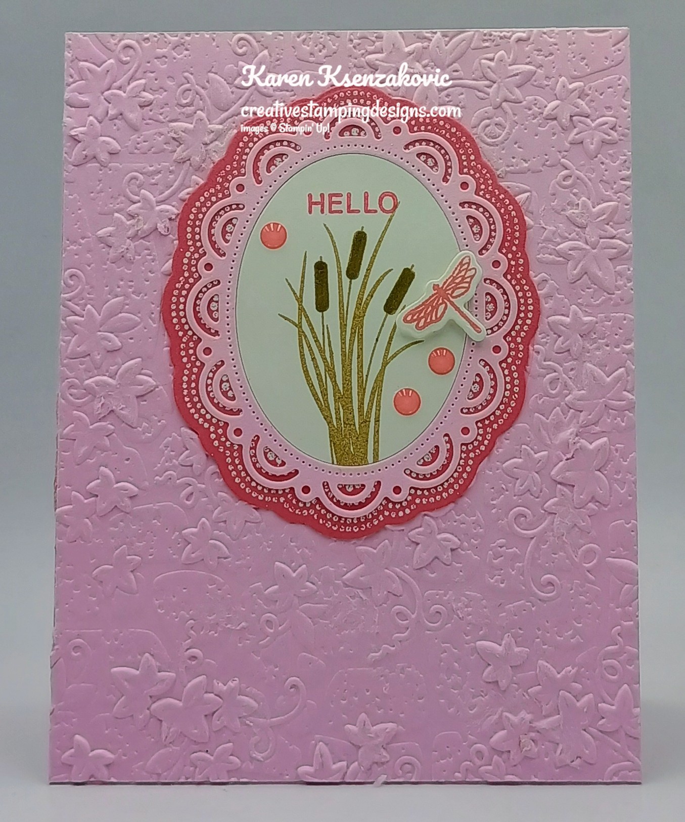 Stampin' Up! Scalloped Wishes in Pinks | Creative Stamping Designs