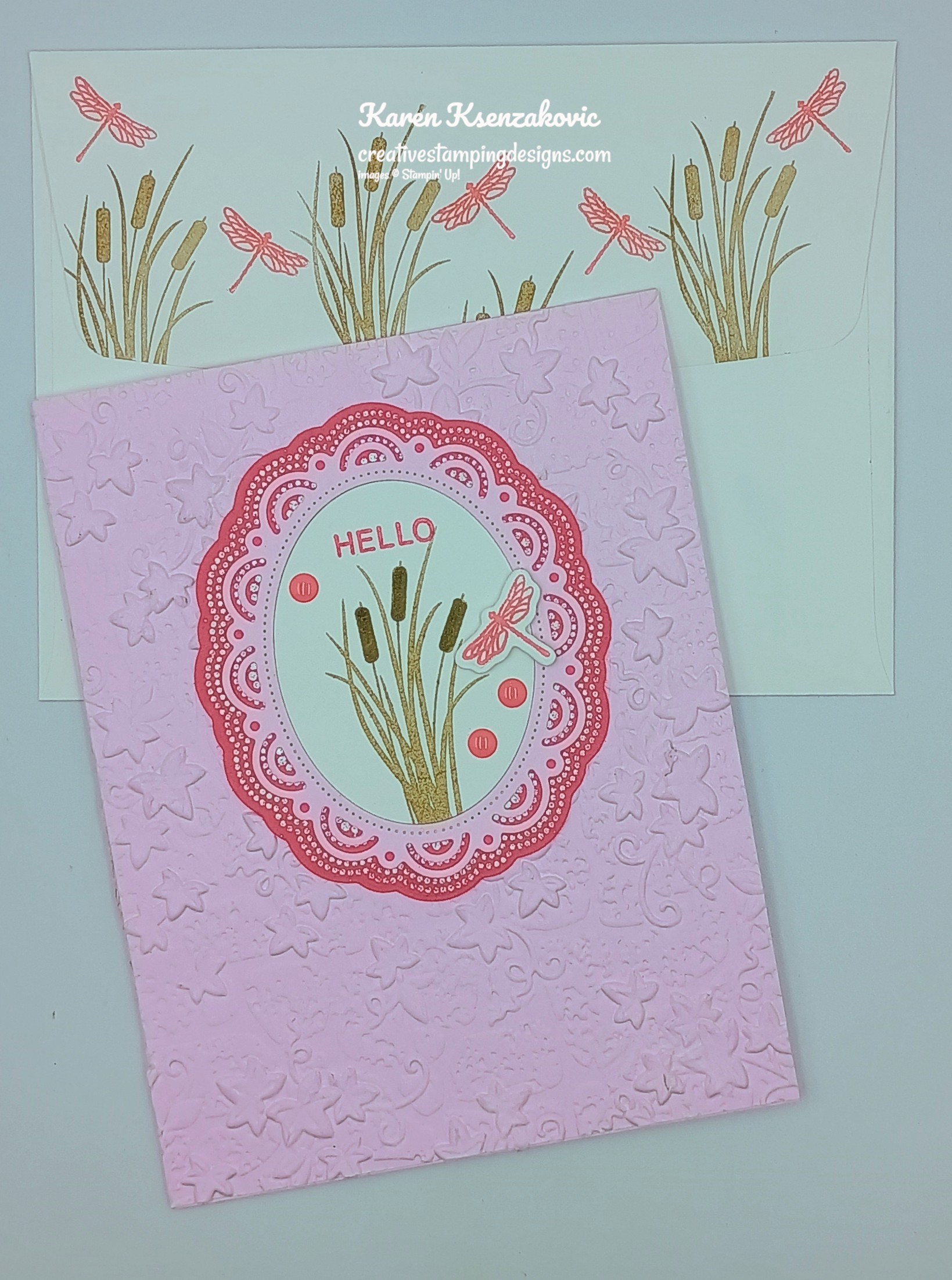 Stampin' Up! Scalloped Wishes in Pinks | Creative Stamping Designs
