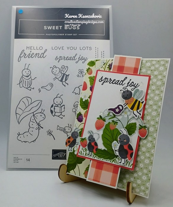 Stampin' Up! Sweet Bugs Fun Fold 1 creativestampingdesigns.com