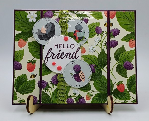 Stampin' Up! sweet Bugs Fun Fold 2 creativestampingdesigns.com