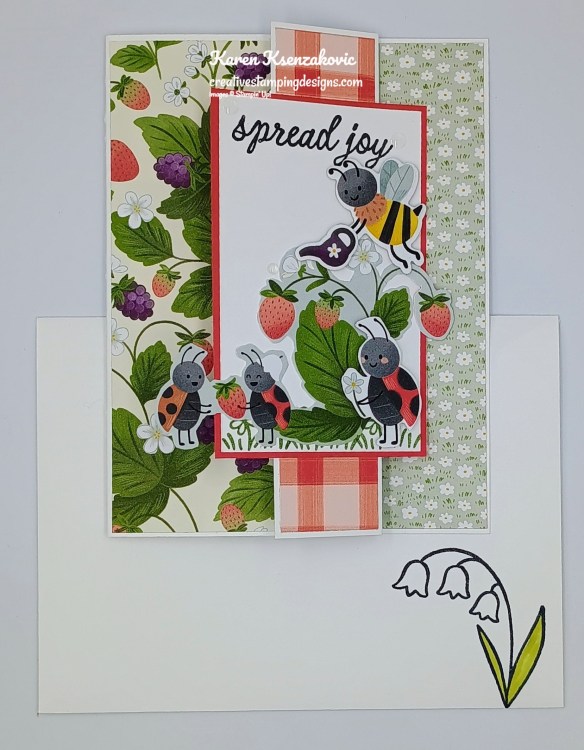 Stampin' Up! Sweet Bugs Fun Fold 7 creativestampingdesigns.com
