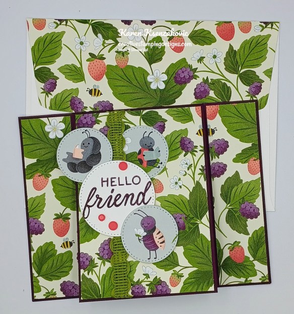 Stampin' Up! sweet Bugs Fun Fold 7 creativestampingdesigns.com