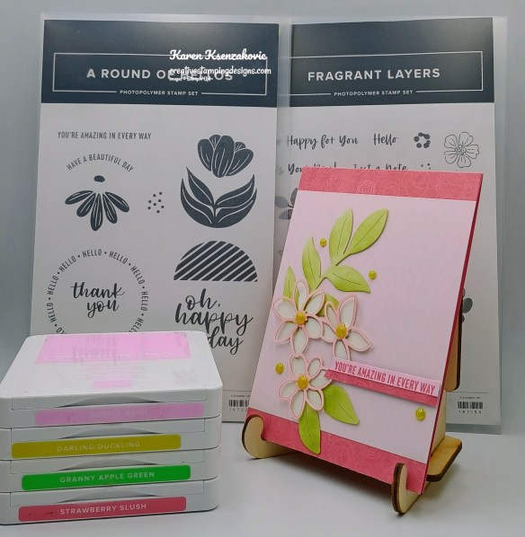 Stampin' Up! A Round of Hellos Covered in Flowers 1 creativestampingdesigns.com