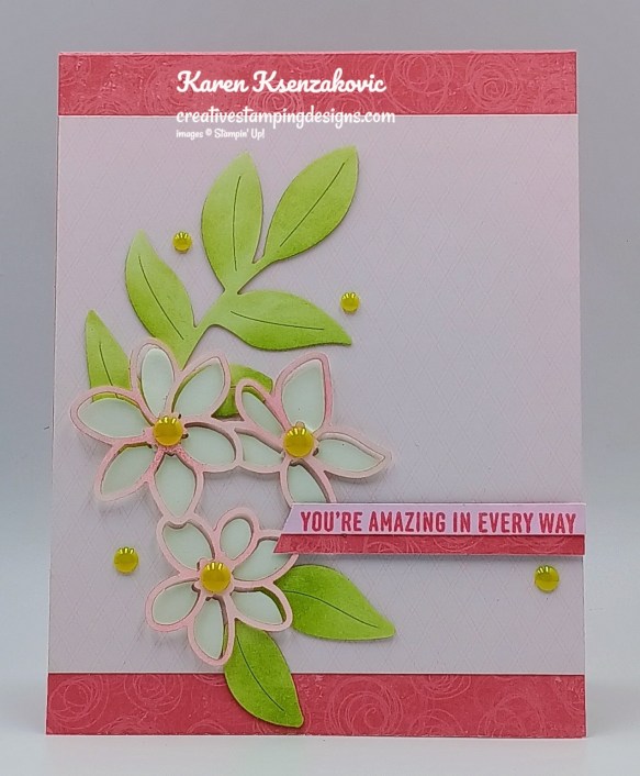 Stampin' Up! A Round of Hellos Covered in Flowers 2 creativestampingdesigns.com