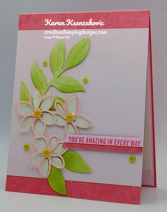 Stampin' Up! A Round of Hellos Covered in Flowers 4 creativestampingdesigns.com