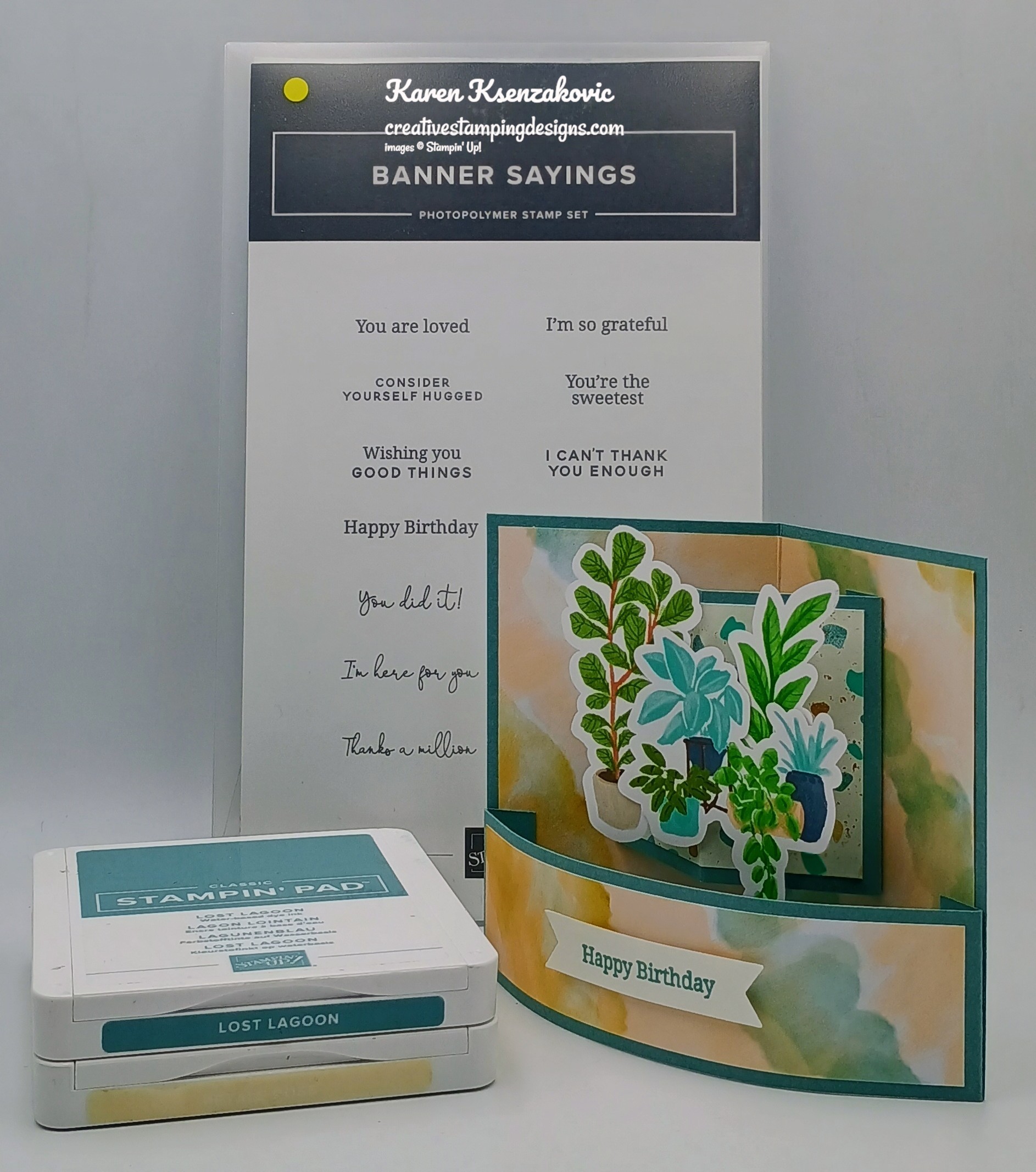 Stampin’ Up! Banner Sayings Bendy Front for Fun Fold Friday | Creative ...