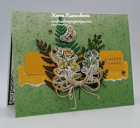 Stampin' Up! Fern & Flora Thanks 4 creativestampingdesigns.com