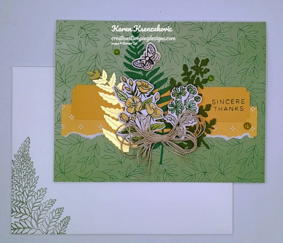 Stampin' Up! Fern & Flora Thanks 6 creativestampingdesigns.com