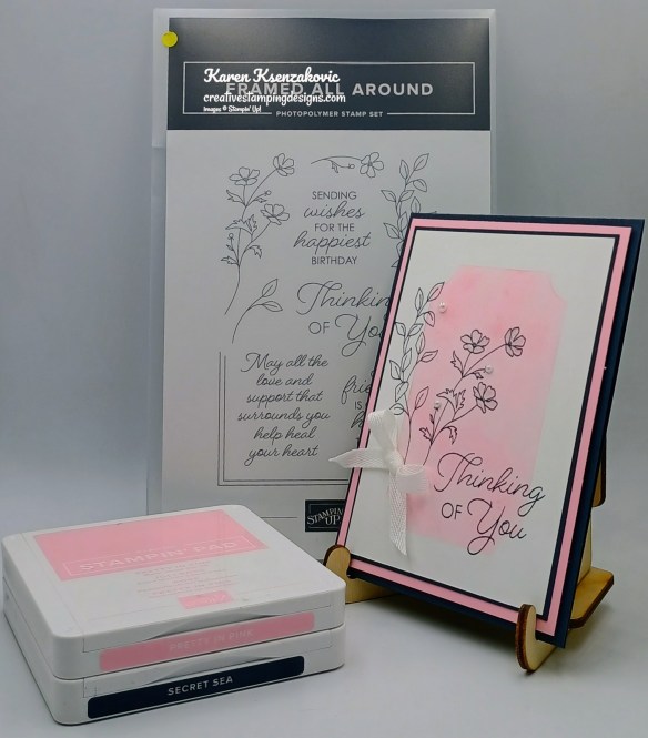 Stampin' Up! Framed All Around CAS 1 creativestampingdesigns.com