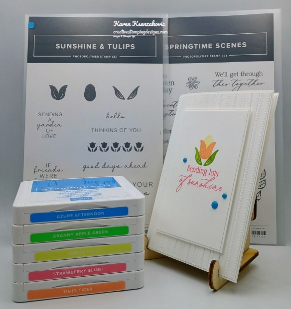 Stampin' Up! Sunshine & Tulips Springtime Scenes 1 creativestampingdesigns.com