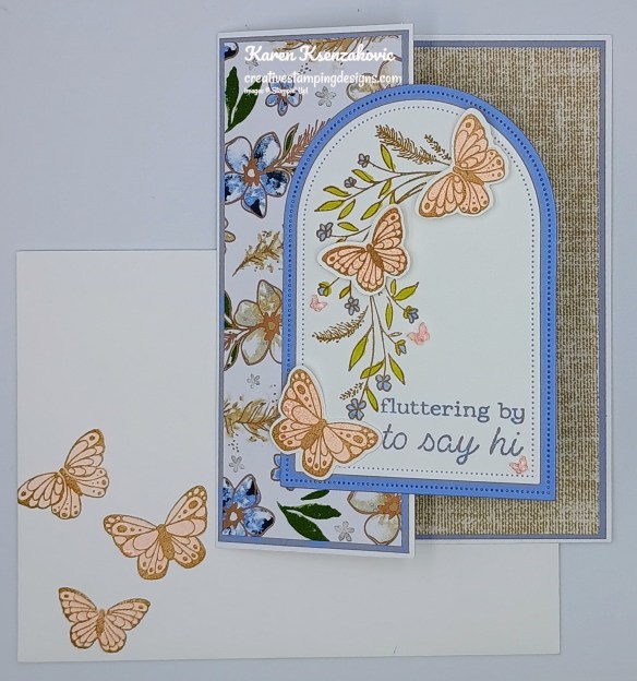 Stampin' Up! All Aflutter Delicate Whispers Fun Fold 6 creativestampingdesigns.com